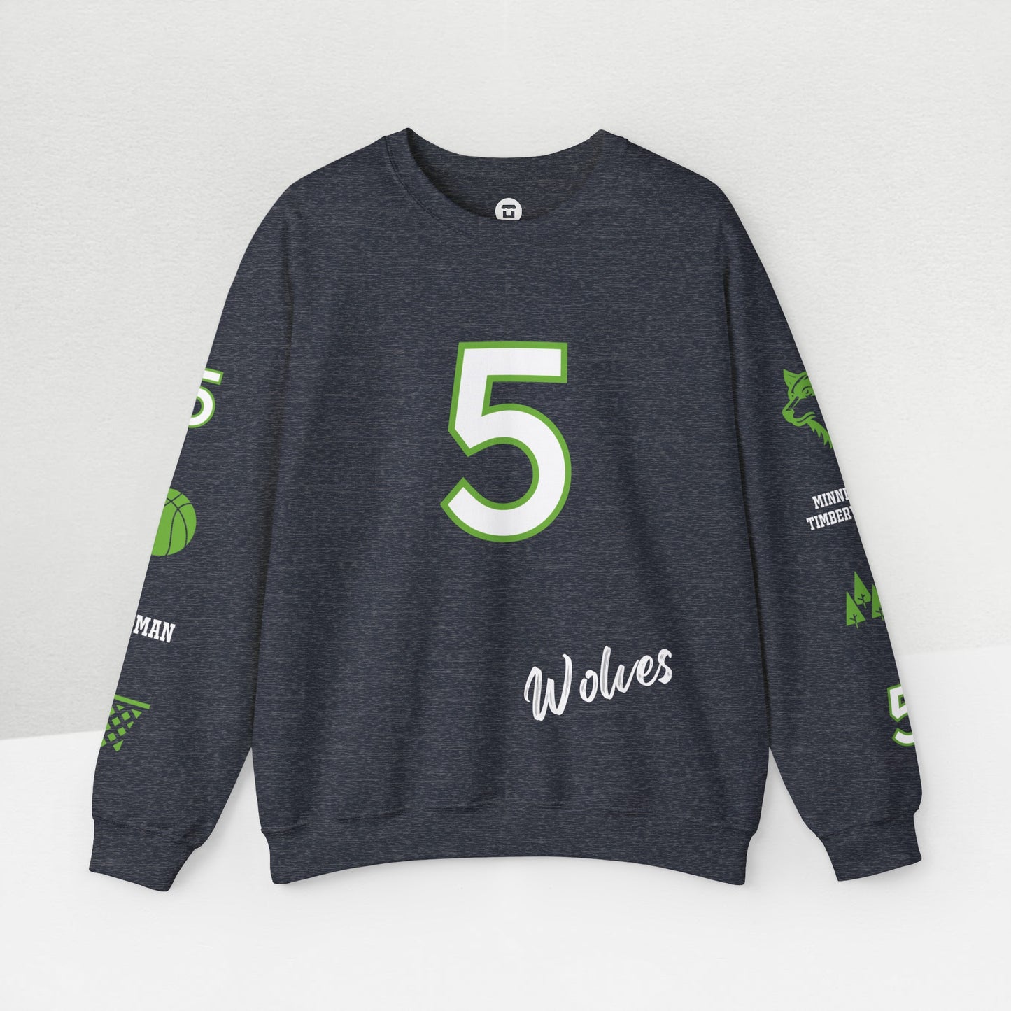 Wolves #5 - Anthony Edwards Graphic Sweatshirt