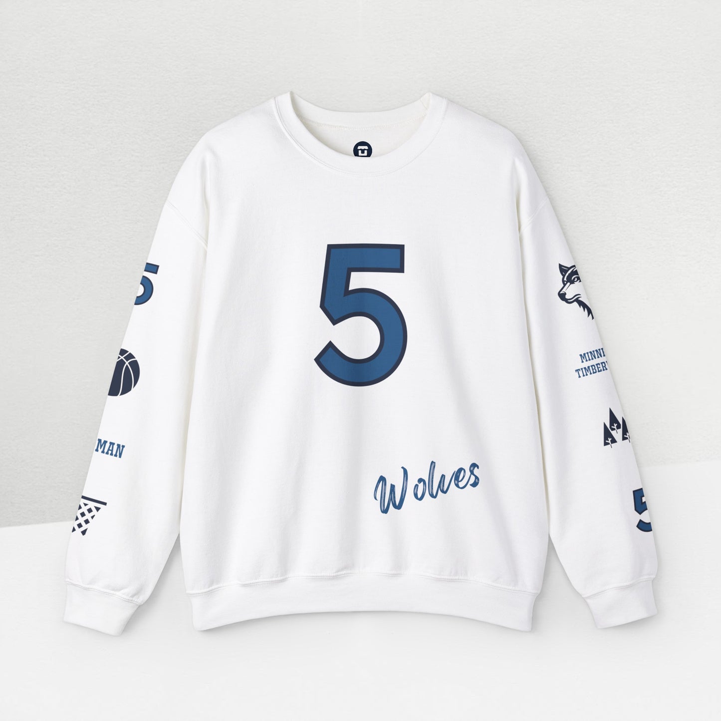 Wolves #5 - Anthony Edwards Graphic Sweatshirt