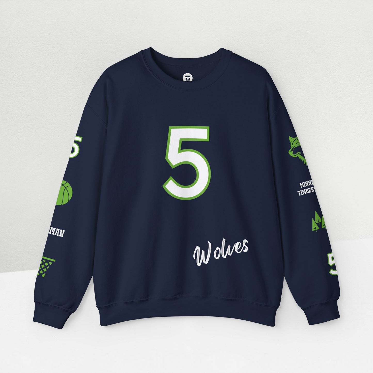 Wolves #5 - Anthony Edwards Graphic Sweatshirt