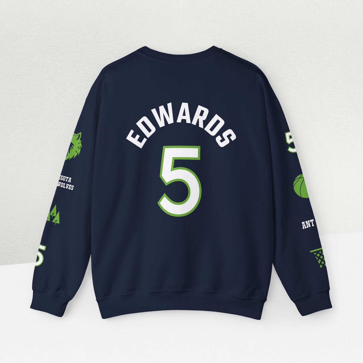 Wolves #5 - Anthony Edwards Graphic Sweatshirt