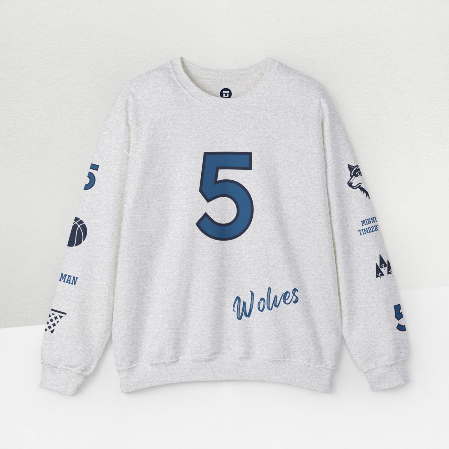 Wolves #5 - Anthony Edwards Graphic Sweatshirt